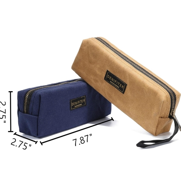 Denifiter: Heavy Duty Waxed Canvas Zippered Bag - Picture 4 of 4